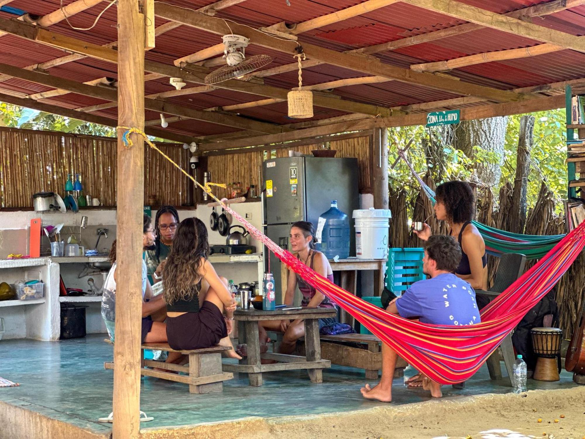 La Aldea Hostel, Camping Y Hamacas Palomino Ngoại thất bức ảnh